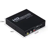 

HDMI to HDMI Converter AV CVBS RCA Composite Video to HDMI Converter Adapter Coaxial 3.5mm Audio 720P/1080P HD Video Converter
