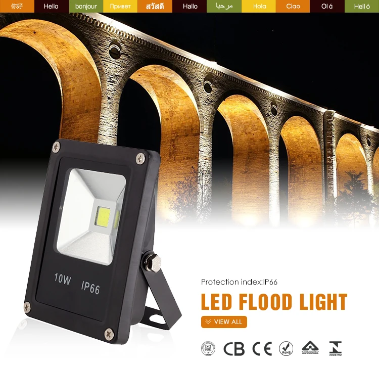 Best quality rechargeable led solar flood light led flood light with pir motion sensor