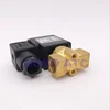 GOGO 2 way Brass water solenoid valve 0 pressure start G1/8" 220V AC 24V DC 0-40/20/15/10bar normal close PU with plug type NBR