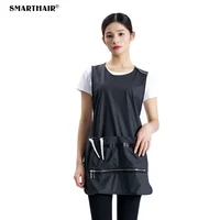 

Wholesale PU Polyester Leather Barber Vest Apron Hair Capes And Beauty Salon Smocks Stylist Barber Jackets