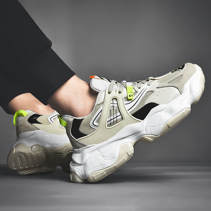 Street Style Breathable Men Chunky Sneakers 2019 Fashion Men Platform ...