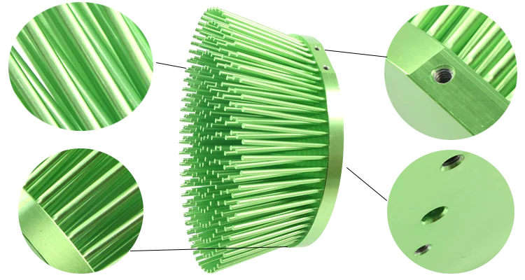 passive pin fin type led heatsink