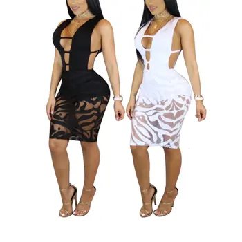 transparent bodycon dress