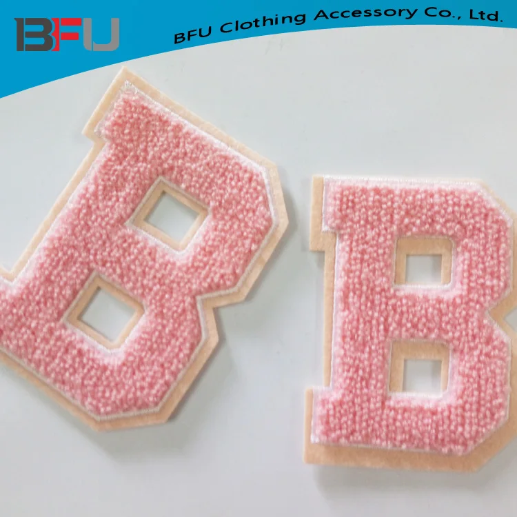 High Quality Iron On Chenille Embroidery Patches Letter B Chenille B ...