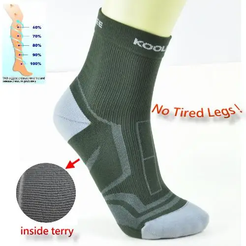 

Jacquard Compression Golf/Hiking/Walking Man Terry Socks
