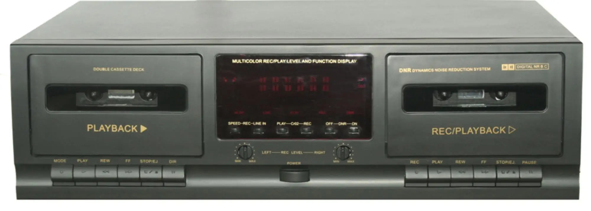 Dual Cassette Deck Player And Recorder Rack Mountable With Included
