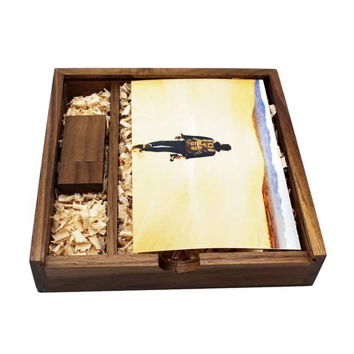 Walnut PhotoBox USB Flash Drive 8GB 16GB 32GB 64GB USB2.0 Memory Stick - ANKUX.COM