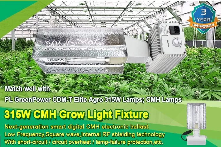 Next Generation Digital Ballast 315w Cdm Cmh Grow Light Fixture With