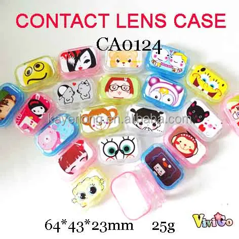 

Anime Cartoon Small Contact Lenses Case Wholesale Travel Box for Out CA0124