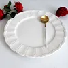 p25 13'' embossed dessert plate fruit decorative ceramic restaurant plates