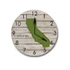 Floridat,Texas,California home state Map clock rustic wooden wall clock