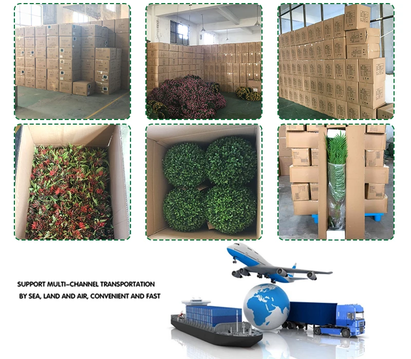 Factories wholesale green artificial plastic balls for office space
