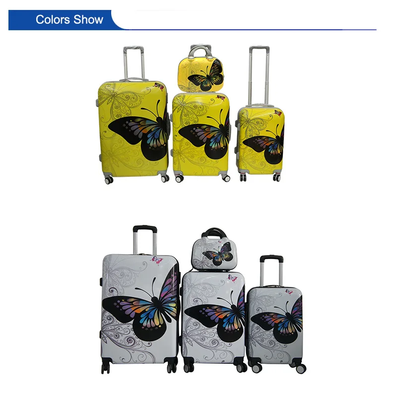 New Models 3 Pcs Set China Supplier Unique Butterfly Travel Carry On ABS Case Hard Shell Luggage.jpg