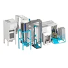 Stainless steel Cyclone Recovery System PP Automatic Plastic Powder Coating Booth