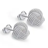 

summer style silver earrings for women Fashion Tennis stud ear cuff Wholesale