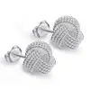 summer style silver earrings for women Fashion Tennis stud ear cuff Wholesale