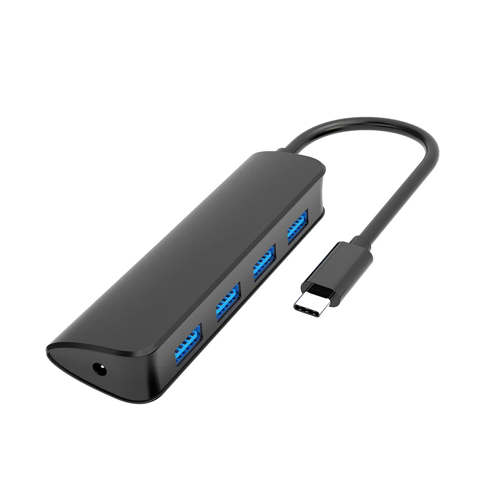 Free Shipping Cabletime 4 Ports Usb Lan Adapter Type C To Usb 3.0 Hub