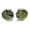 925 Sterling silver shell personalized cufflink