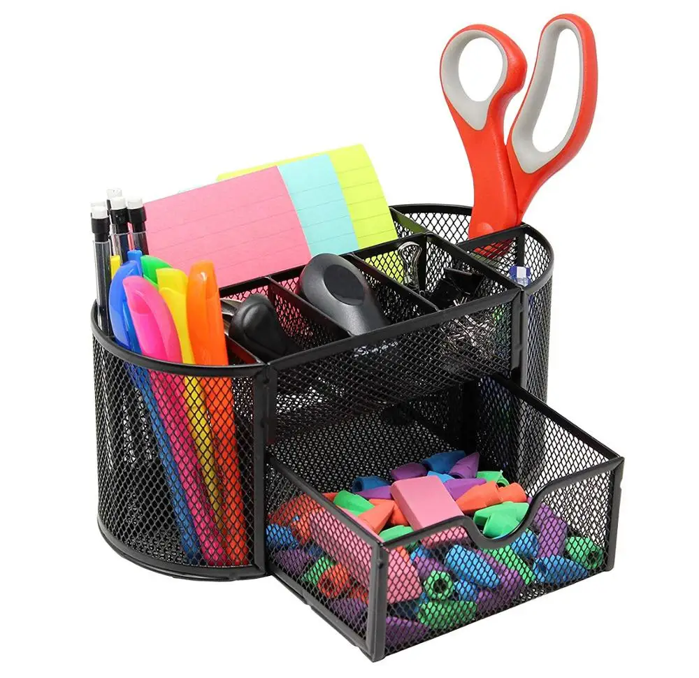 
Inno-Crea Office Metal Mesh Desk Caddy Drawer Organizer 