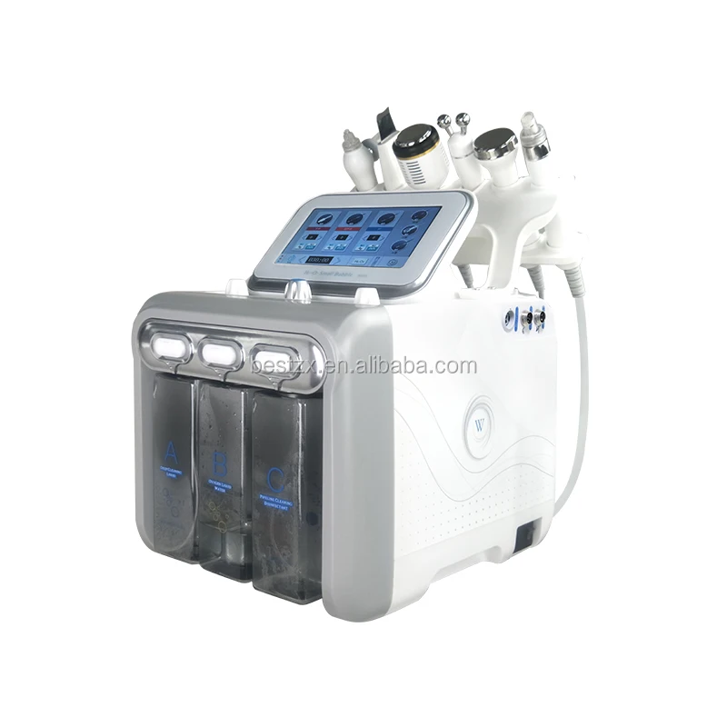 

CE approved hydrogen and oxygen facial machine 6 in 1 blackhead remove bipolar RF reshape equipment