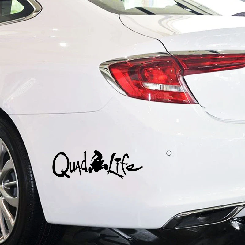 quad life vtt  sticker vinyl decal for car and others FINISH GLOSSY
