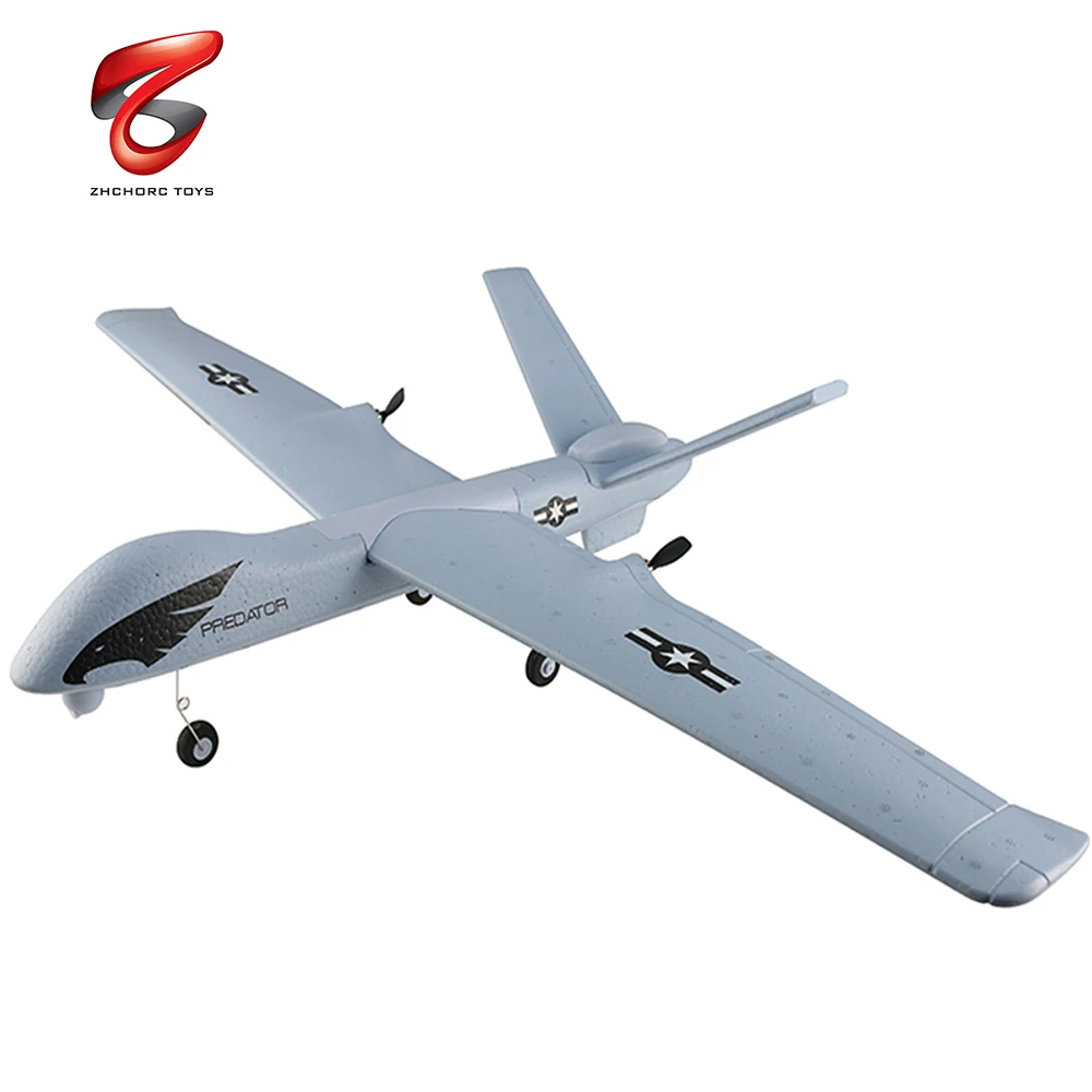 

Hoshi ZC Z51 Kids DIY Airplane rc toy helicopter 660mm Wingspan 2.4G 2CH EPP Foam Material Hand Throwing RTF Built-in Gyro, Grey