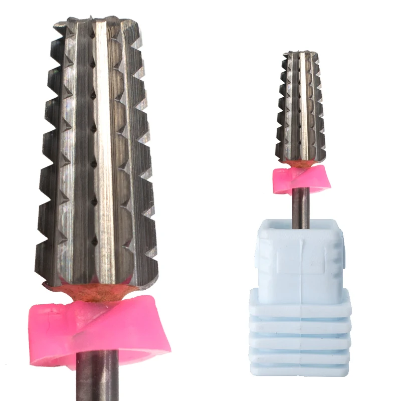 

2019 Hot Sale New All-Around Carbide Nail Drill Bits 5 In 1, Silver/gold/blue