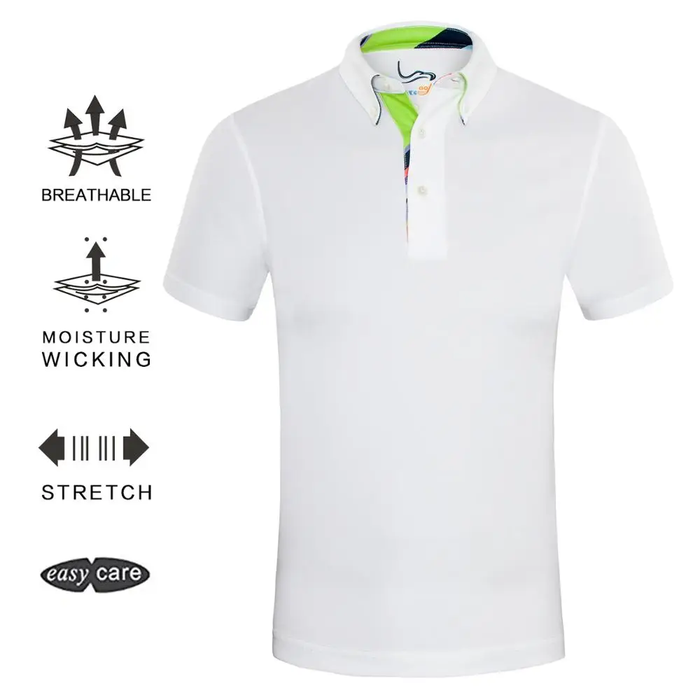 
Wholesale newest design brands blanks dry fit polyester slim fit mens t shirts for golf 6 