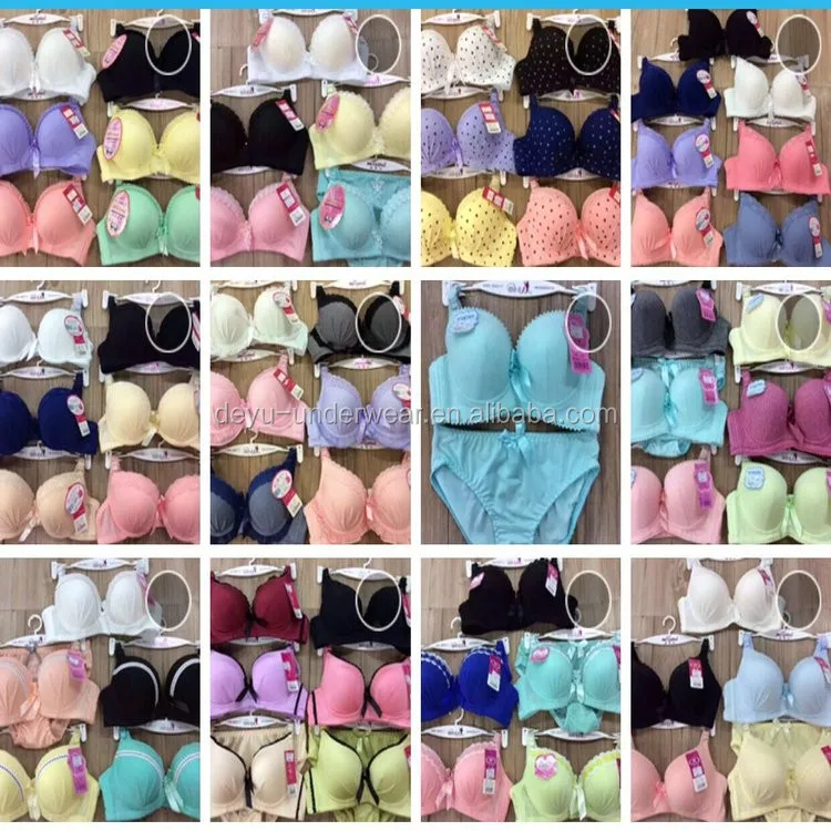 

1.85USD Assorted 32-36AB Yough Girl Students Set Women Bra/Sexy Bra And Panty Bew Design (gdtz103)
