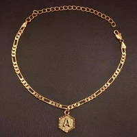

Fashion Design Gold Plated Anklet Jewelry Stainless Steel A-Z Letter Initial Anklet