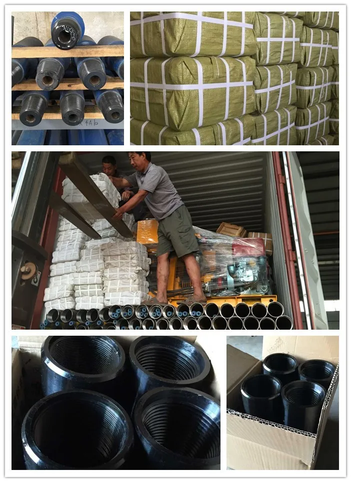 Connect the drill collars and drill pipe adapter substitute