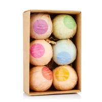 

Bulk Sale Natural Ingredient Colorful Salts Ball SPA Moisturizing Fizzy Kid Bath Bombs