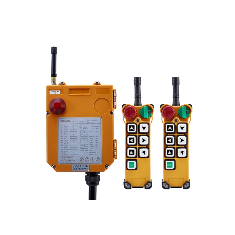 

Universal F24-6S Wireless Radio Remote Control (2 Transmitters+1 Receiver)18-65V 65-440V 433MHz 310MHz for Hoist Crane, N/a