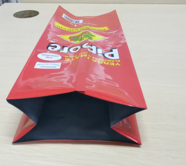 Poly mylar packaging 1kg Quinoa grains and 2kg Rice,Side Gusset foil Bag for Packing Rice