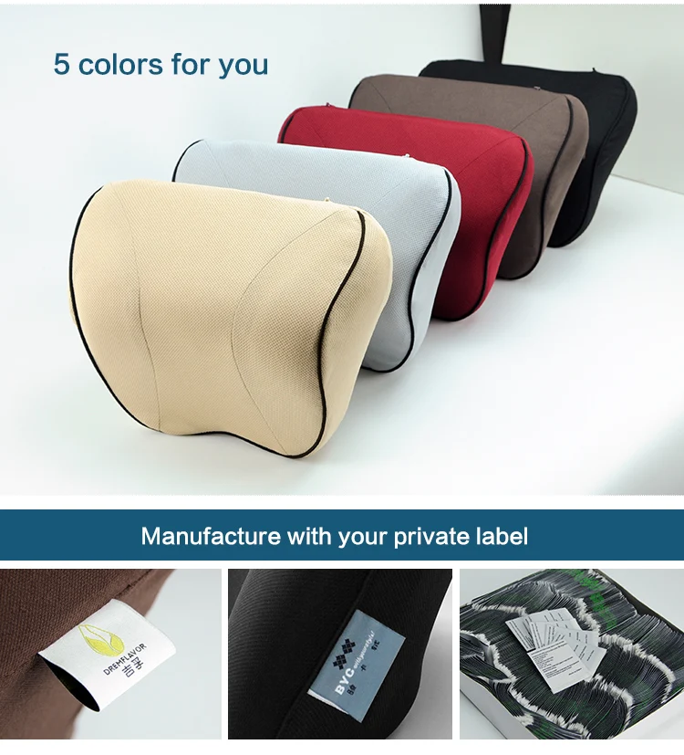 BYC Car Seat Head Neck Support Pillow 70D Memory Foam Neck Rest Pillow.jpg