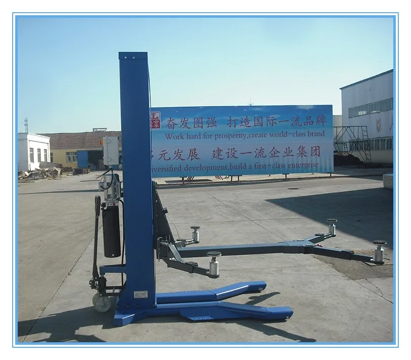 One Column Cylinder Manual Release Electrohydraulic Hydraulic Car Jack
