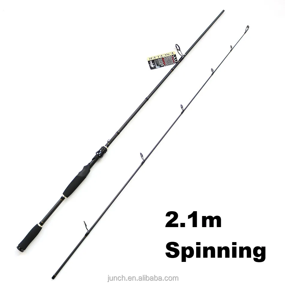 

2.1m 2 section Medium Lure bait Fishing Rod Carbon Fiber Fishing Tackle