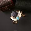 NEW Bangle Copper Alloy Round Natural Stone Bracelets & Bangles New Cuff Bracelet Jewelry