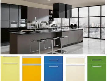 Mordern Style Kitchen Cabinet With Uv High Glossy Mdf Doors Custom