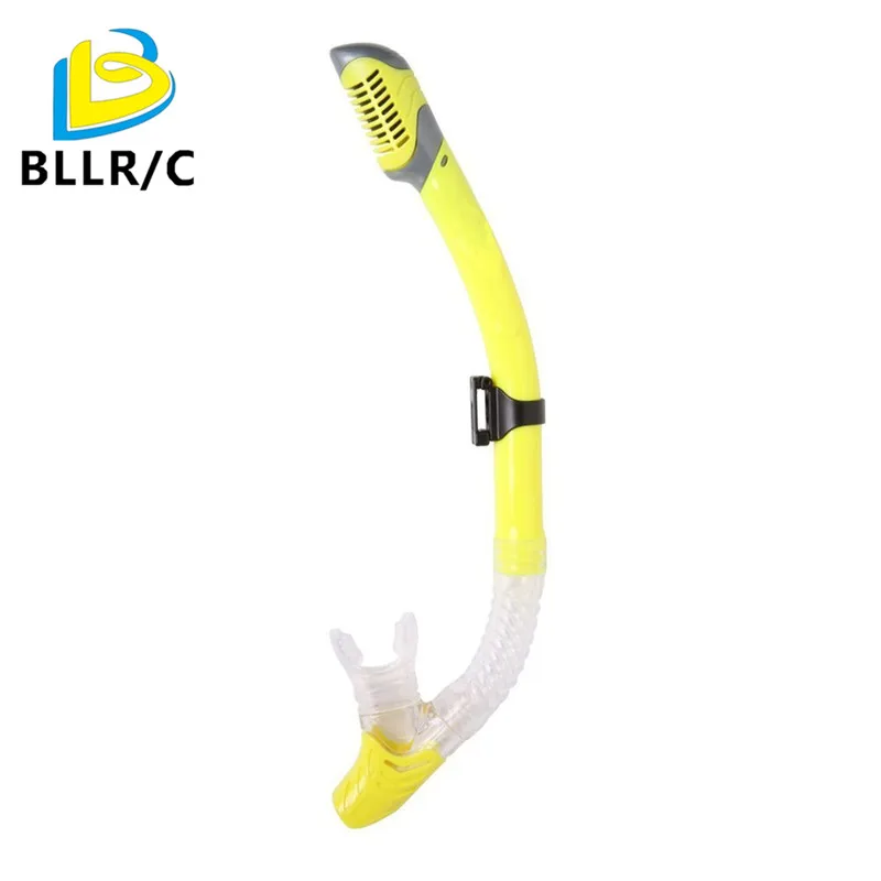 

New arrival fully dry S168 silica gel PVC breathing tube Snorkeling necessary ,for Swimming, Diving, Snorkeling yellow