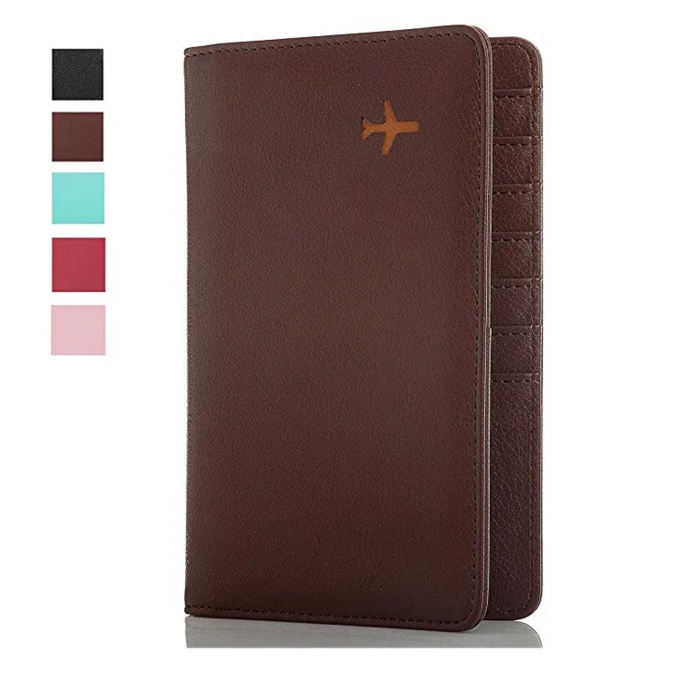 

Top Pu Leather RFID Travel Documents Holder Leather, Pink ,green ,brown or customized