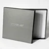 high quality custom made color print matt black luxury thick gift paper box lid and base box with silver foil logo