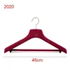 luxury fashion Style suit Clothing flocking hanger for Adults