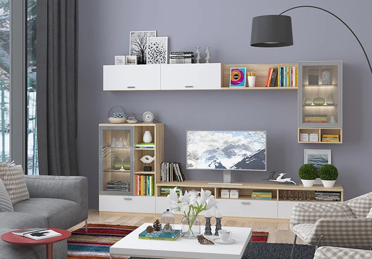 Living room mdf simple TV stand Acrylic TV cabinet