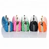 Finest hard shell clutch with bow closure Ostrich grain material evening clutches for woman