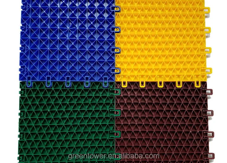 Indoor Mini Football Pitch Assembly Interlocking Plastic Sports Floor