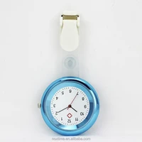

2019 New shining metal material and clip colorful nurse pocket watch