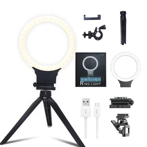 6 inch Mini LED Ring Light Tripod Video & Photography