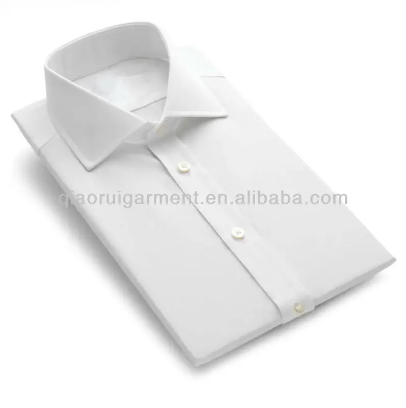 Men's White 2 Fold 100 Cotton Dress Shirt Buy Mens 2 Fold100 Dress