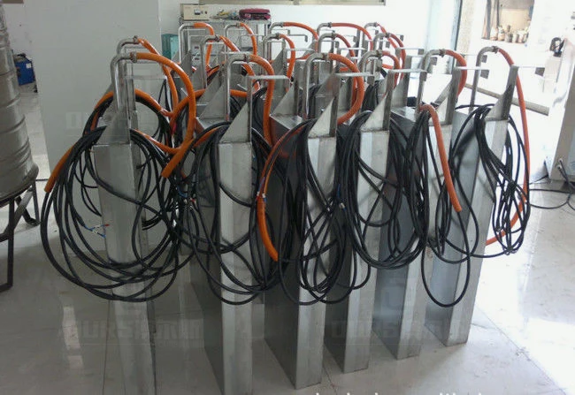 Immersible Ultrasonic Transducer Pack and generator for auto parts cleaning Immersible ultrasonic transducer pack